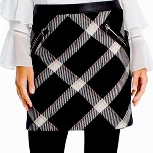 White House Black Market plaid mini